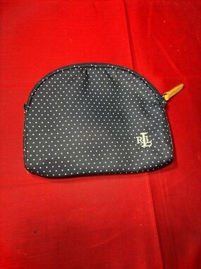 Lauren Ralph Lauren Polka Dot Cosmetic Pouch - Navy & White